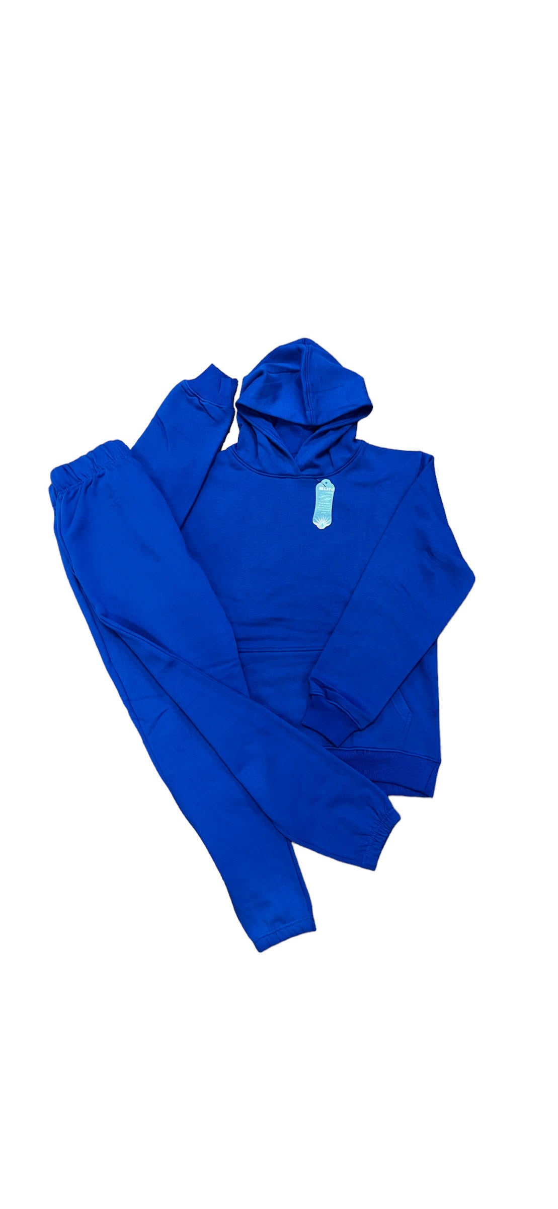 royal blue hoodie set