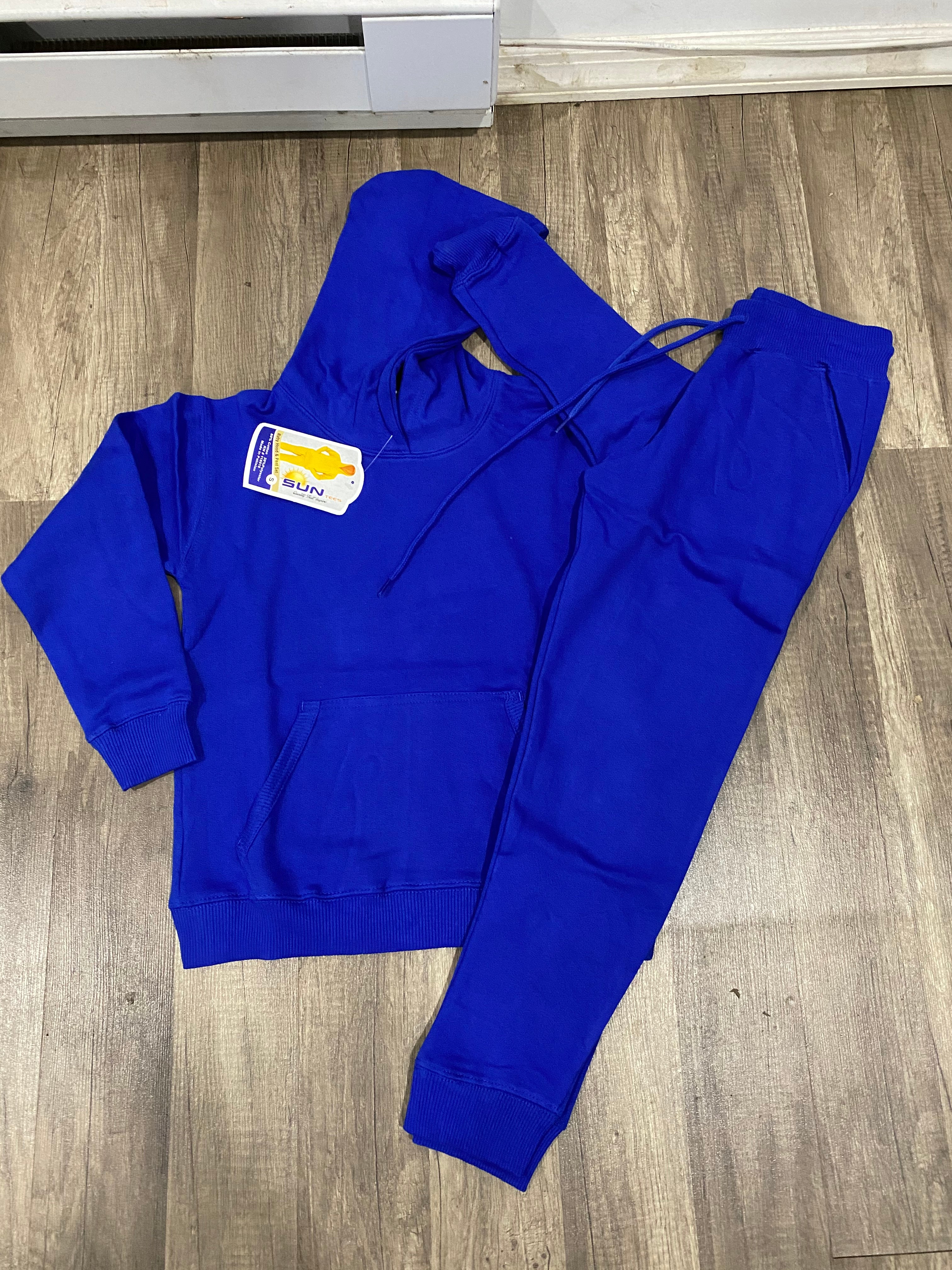 Royal Blue Hoodie Set – Sun Tees Inc.